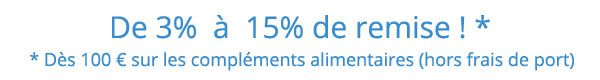 De 3%  à  15% de remise !